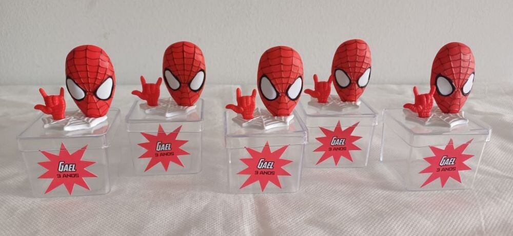 Lembrancinha Aniversário - Homem Aranha e Amigos
