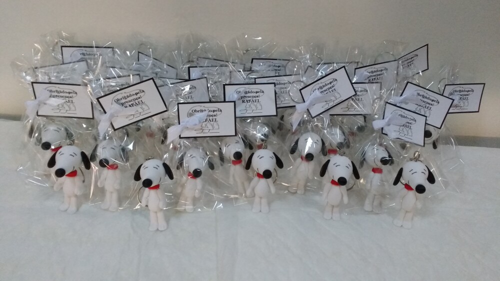 Lembrancinha Aniversário - Chaveiro do Snoopy