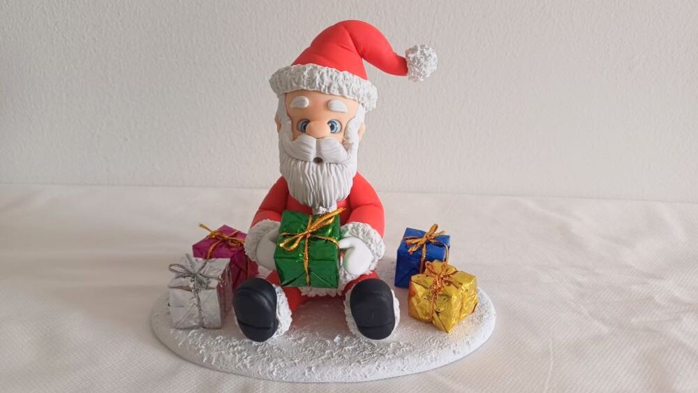 Papai Noel Sentado Vermelho