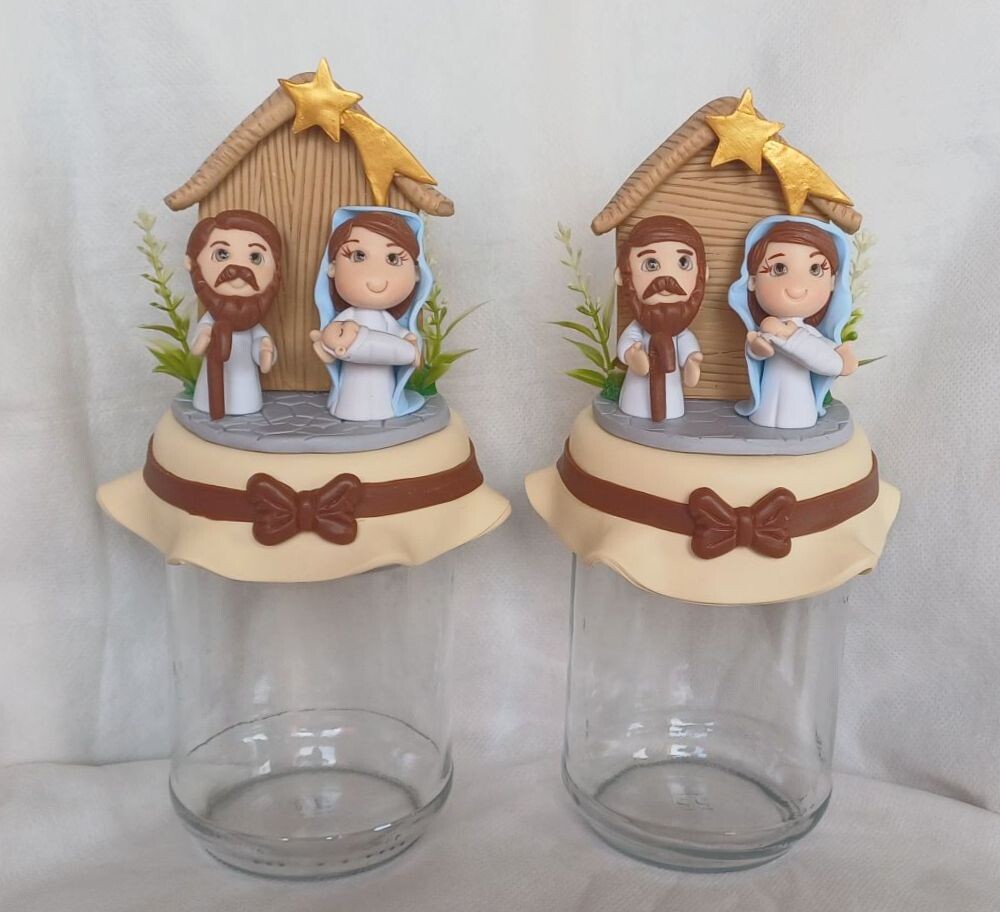Pote Sagrada Família de Biscuit (500ml)