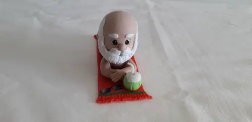 Papai Noel Pelado de Biscuit Moreno Claro