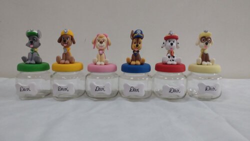 Lembrancinha Aniversário - Patrulha Canina Caixinha Acrílica