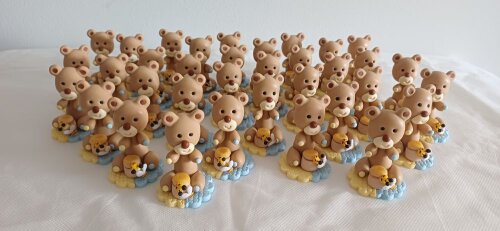 Lembrancinha Chá Revelação - Ursinho com Pote de Mel