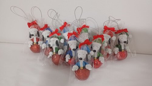 Snoopy na Bola de Natal