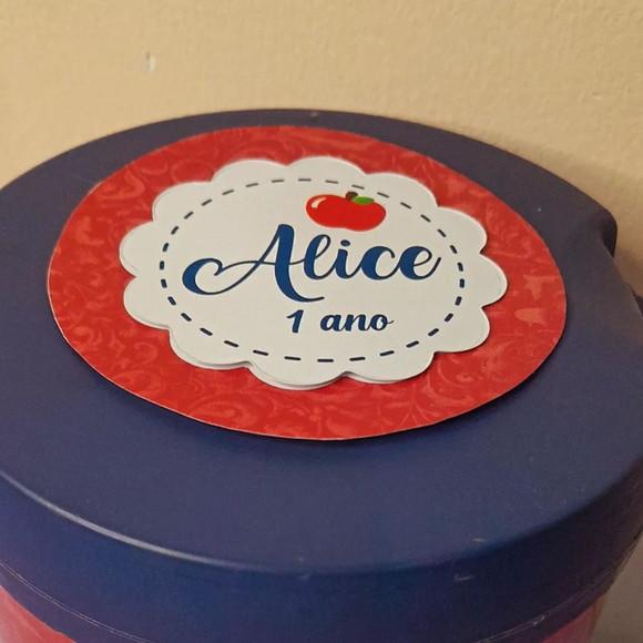 Adesivo para Lata de Leite 800g Branca de Neve