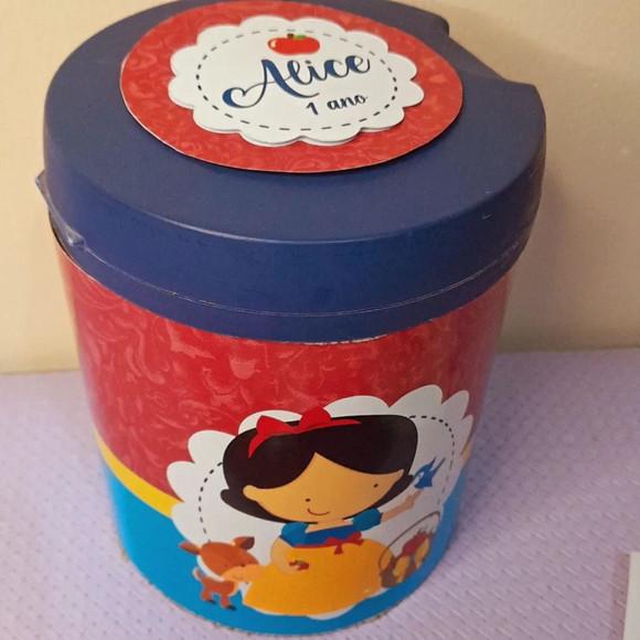 Adesivo para Lata de Leite 800g Branca de Neve