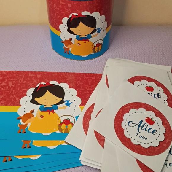 Adesivo para Lata de Leite 800g Branca de Neve