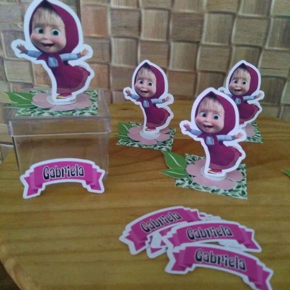 Apliques para Caixa Acrílica Marsha e o Urso