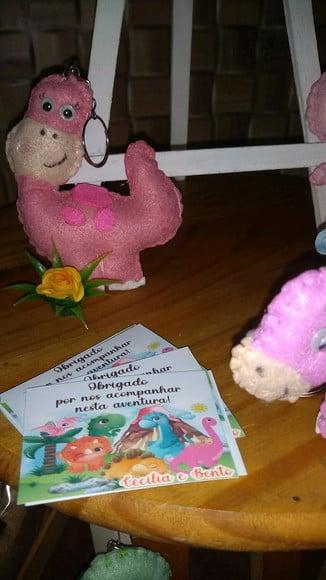 Chaveiros Dinossauro Em Feltro