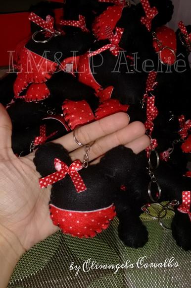 Chaveiros em feltro - Mickey e Minnei