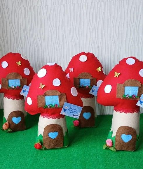 Cogumelo os Smurfs - Peso de Porta