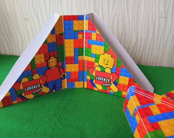 Combo com 20 Porta Guardanapos + 20 Display Centro - Lego