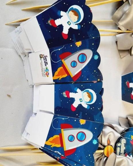 Kit 10 - Cachepo Centro de Mesa - Astronauta