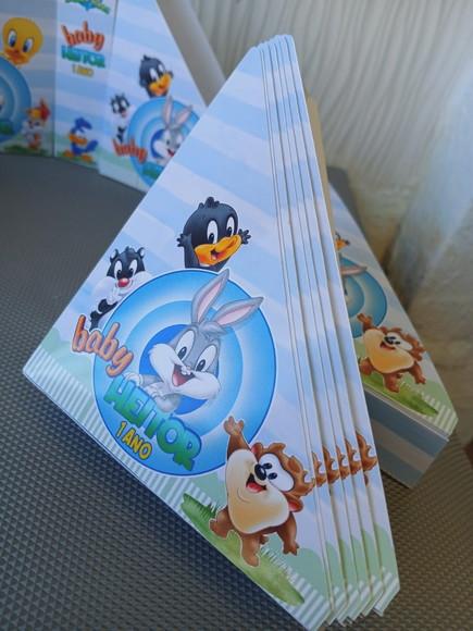 Kit 10 - Porta Guardanapos - Baby Looney Tunes