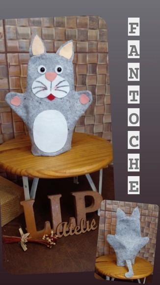 Kit 10 - Fantoche em Feltro - Cachorro / Gato