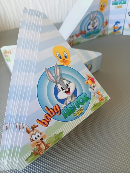 Kit 10 - Porta Guardanapos - Baby Looney Tunes
