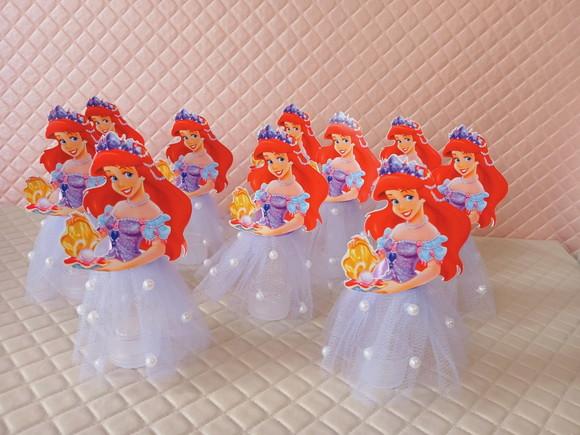 Kit 10 - Tubetes Ariel Pequena Sereia