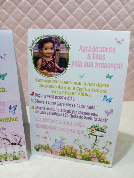Kit 14 Display Mesa - Placa de Agradecimento Frete e Verso