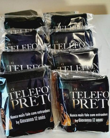 Kit 15 - Toalhas de Mão Sublimada - o Telefone Preto