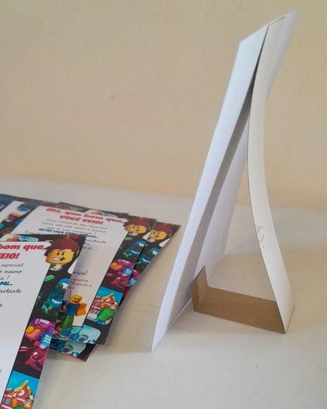 Kit 15 - Display Mesa - Placa de Agradecimento Roblox