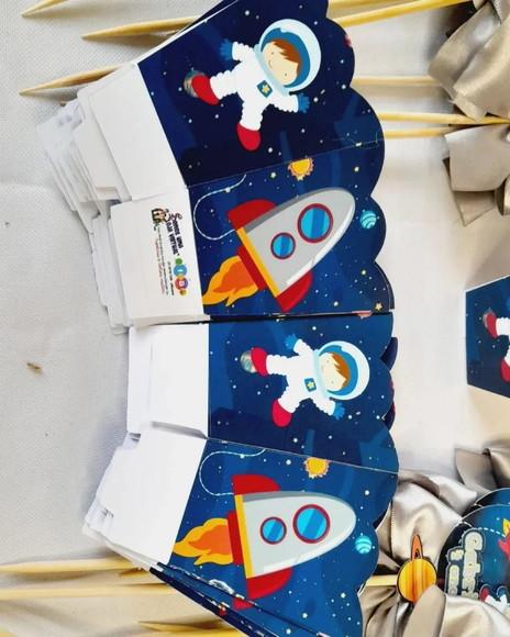 Kit 15 Cachepo Centro de Mesa - Astronauta