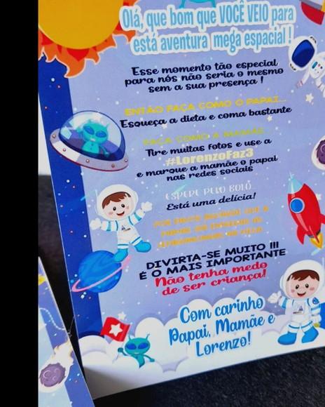 Kit 15 Display Mesa - Placa de Agradecimento Astronauta