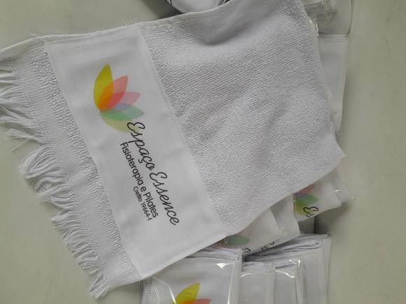 Kit 170 Toalha de Mão Sublimada - com a Logo da Sua Empresa
