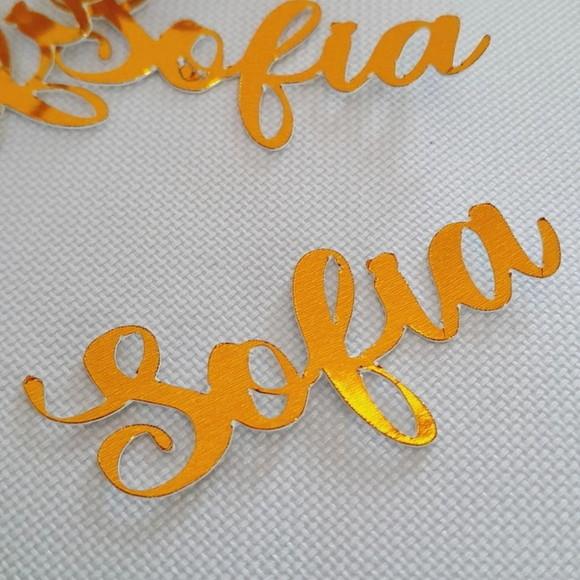 Kit 170 - Nomes em Lamicote - Aplique