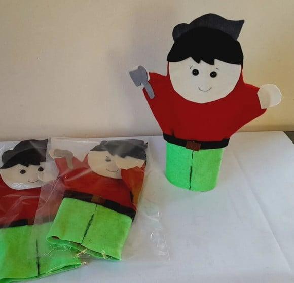 Kit 20 - Fantoches Chapeuzinho Vermelho