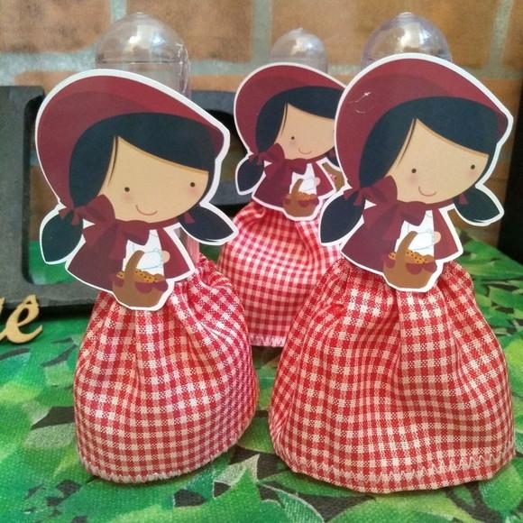 Kit 20 - Tubetes Chapeuzinho Vermelho e Lobo Mau