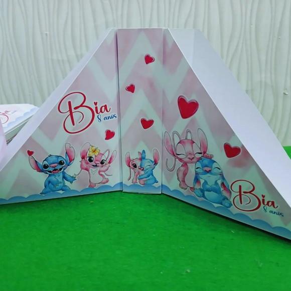 Kit 20 Porta Guardanapos Stitch e Angel