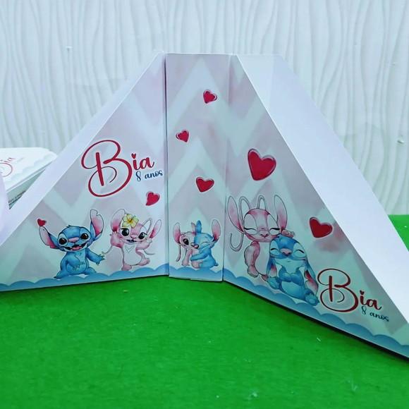 Kit 20 Porta Guardanapos Stitch e Angel