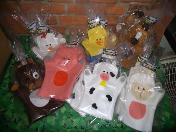 Kit 25 Fantoches em Feltro - Animais Variados