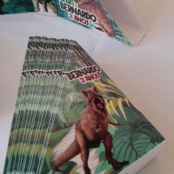 Kit 30 - Porta Guardanapos Dinossauro Jurassic Park