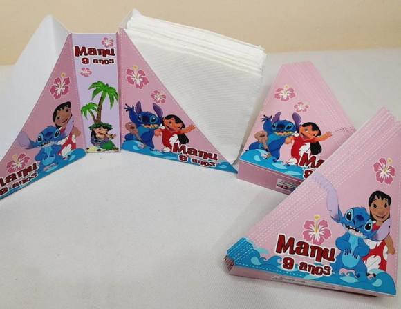 Kit 30 - Porta Guardanapos - Lilo e Stitch