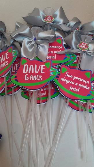 Kit 30 - Vareta Pega Balão Personalizada