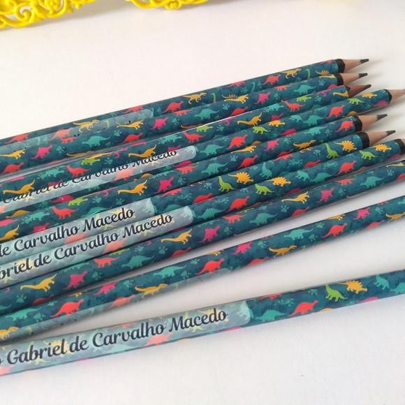 Kit 300 Lápis Personalizado com Adesivo