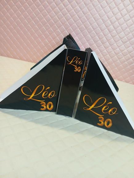 Kit 40 - Porta Guardanapo Preto e Dourado