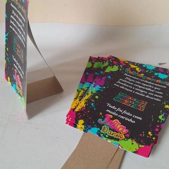 Kit 40 - Display Mesa - Placa de Agradecimento Neon