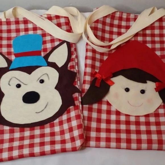 Kit 40 Sacolas Tema Chapeuzinho Vermelho