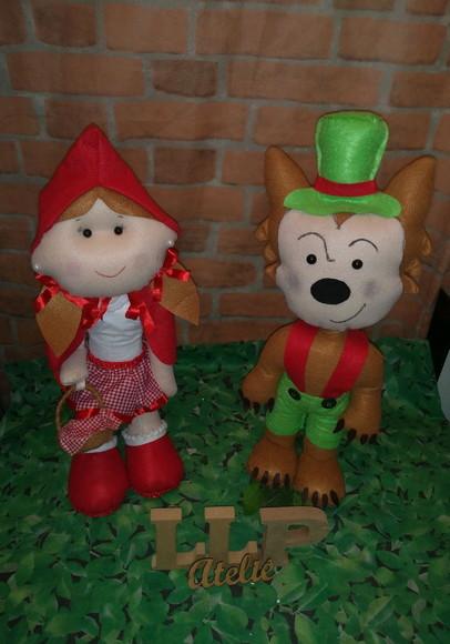 Kit Chapeuzinho e lobo mau - Personagens