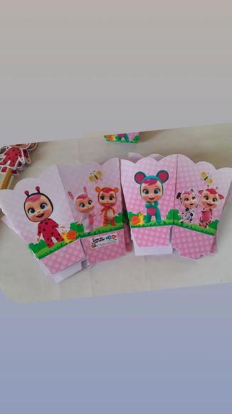 Kit com 10 Cachepô Centro de Mesa - Cry Babies