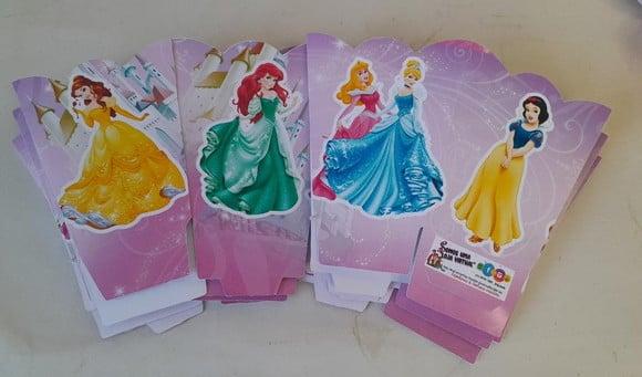 Kit com 10 Cachepô Centro de Mesa - Princesas Disney