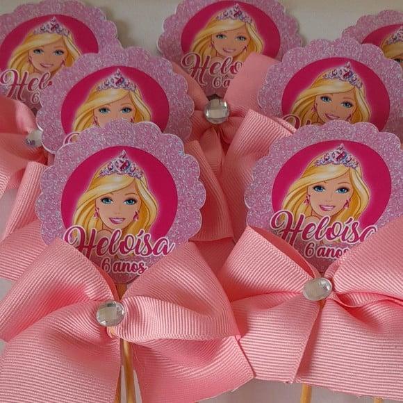 Kit com 10 Cachepô Centro de Mesa Barbie