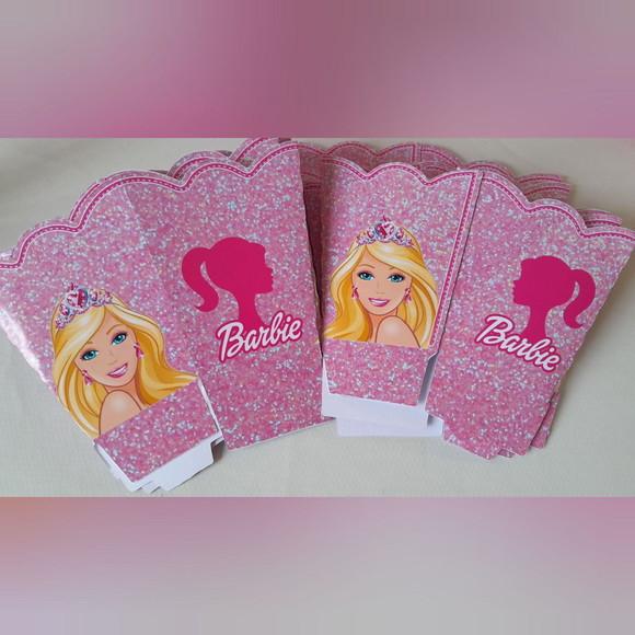 Kit com 10 Cachepô Centro de Mesa Barbie