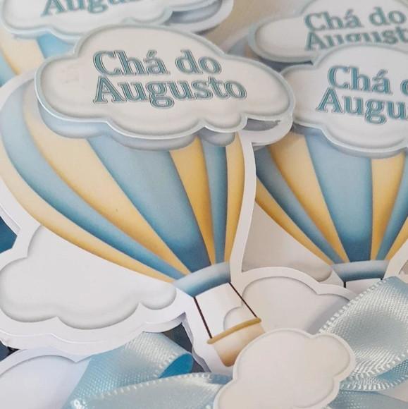 Kit com 10 Cachepô Centro de Mesa Luxo - Chá de Bebê Balão