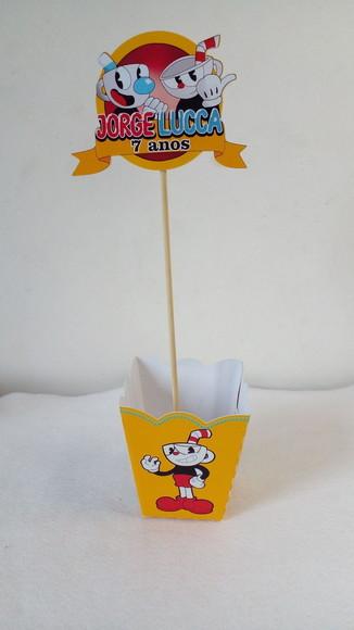 Kit com 10 Cachepot Centro de Mesa - Cuphead