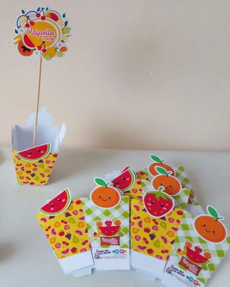 Kit com 10 Cachepot Centro de Mesa - Frutas