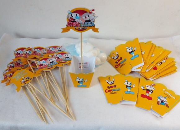 Kit com 10 Cachepot Centro de Mesa - Cuphead