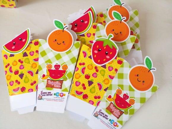 Kit com 10 Cachepot Centro de Mesa - Frutas